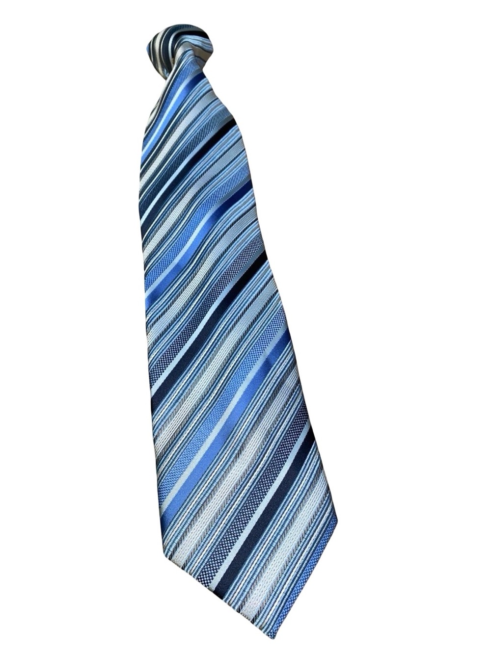 Colours Alexander Julian Men's Diagonal Stripe Woven Necktie Hand Made Formal